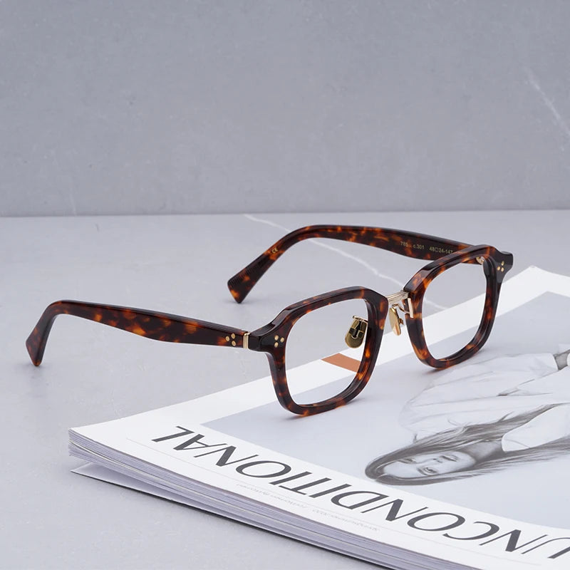 Retro Myopia Glasses Women Japanese Acetate Glasses Frame Men  Round Glasses Prescription Glasses Reading Glasses Women 785