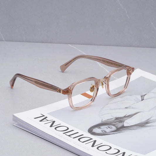 Retro Myopia Glasses Women Japanese Acetate Glasses Frame Men  Round Glasses Prescription Glasses Reading Glasses Women 785