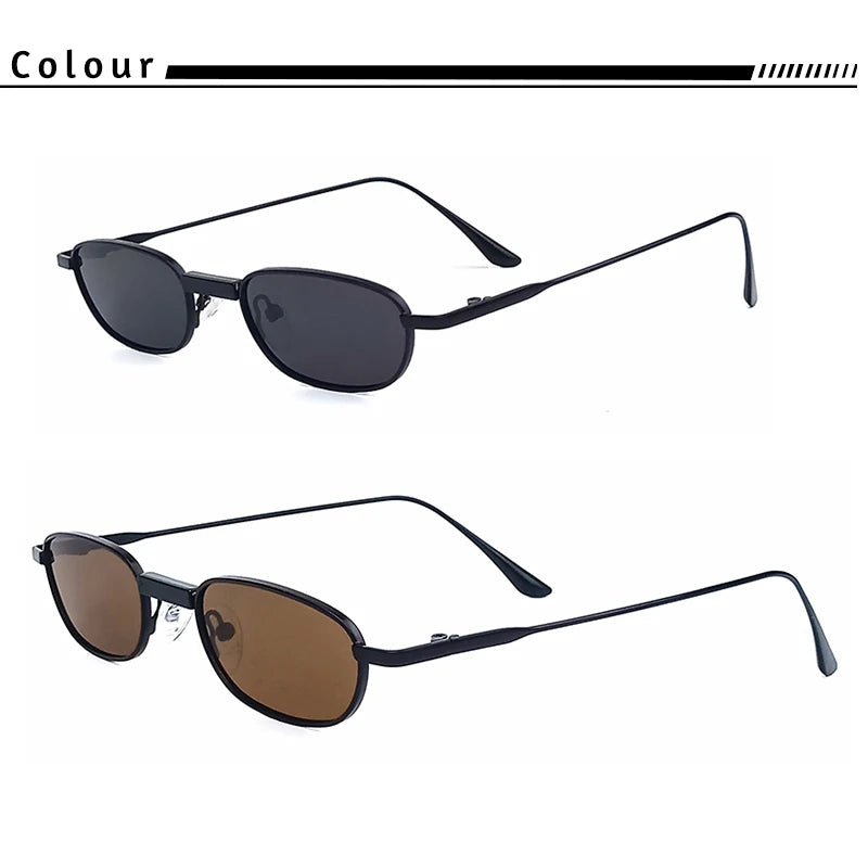 HBK New Retro Polarized Sunglasses Men Small Frame Tac Lenses Punk Sun Glasses Women Fishing Outdoor Party Eyeglasses