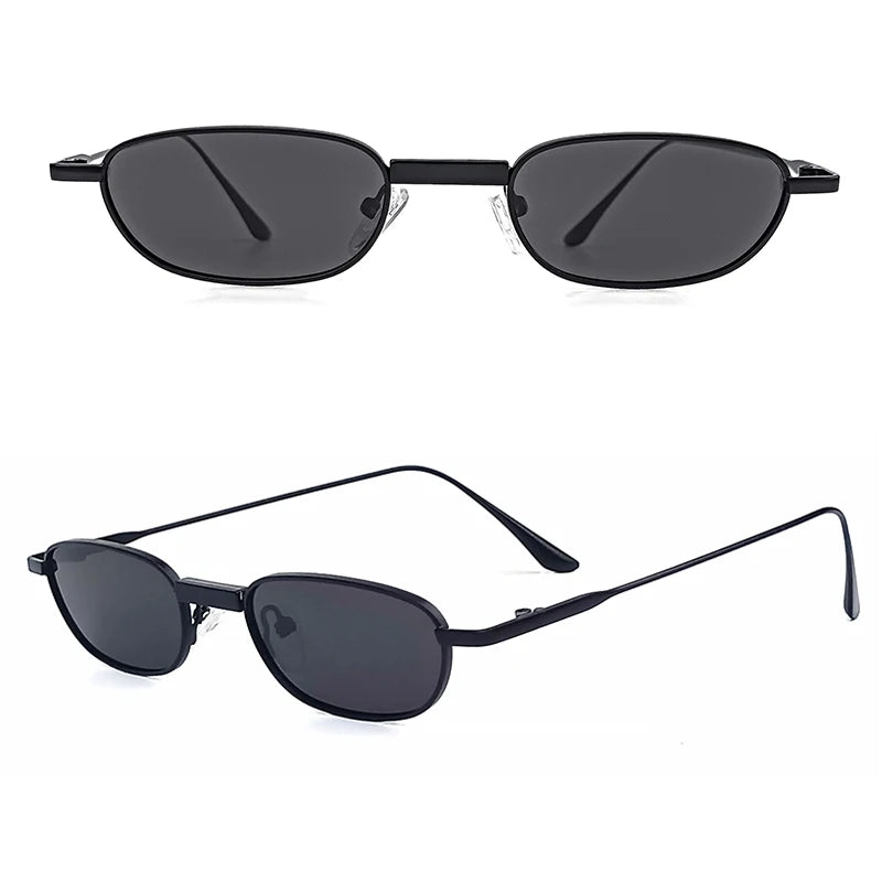 HBK New Retro Polarized Sunglasses Men Small Frame Tac Lenses Punk Sun Glasses Women Fishing Outdoor Party Eyeglasses