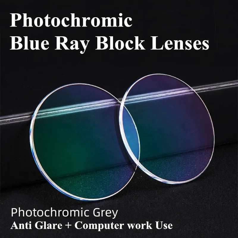 1.56 Index Prescription Photochromic Lenses Blue Ray Block Lenses Change Grey Lenses For Computer Work Use Anti Chameleon Lens