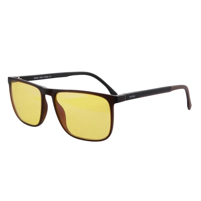 SHINU Brand Good Sleep Blue Light Blocking Glasses Men Red Lenses Anti Green Light Eliminate Eye Strain Glasses  Bluelight