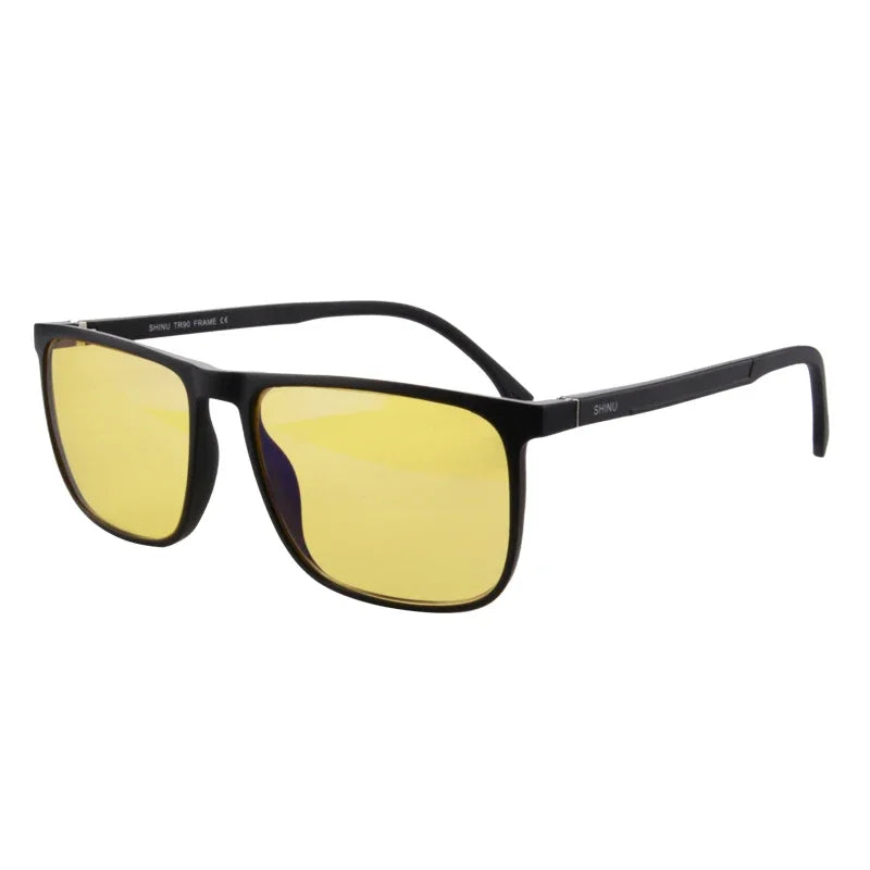 SHINU Brand Good Sleep Blue Light Blocking Glasses Men Red Lenses Anti Green Light Eliminate Eye Strain Glasses  Bluelight