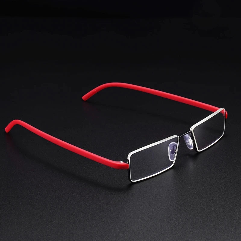 TR90 Presbyopic Glasses Man Blue Light Reading Glasses Men Metal Square Glasses For Sight Plus Lenses +1.0/1.5/2.0/2.5/3.0/3.5/4