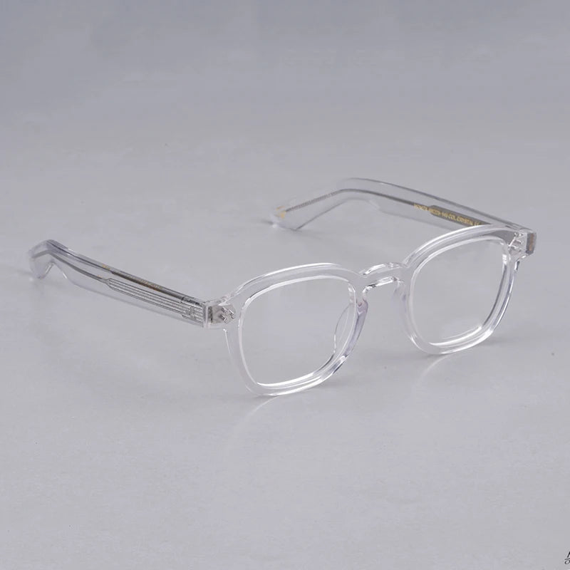 Vintage Acetate Eyeglasses for Woman Men Prescription Optical Eye Glasses for Computer Myopia Momza Clear Glasses Women