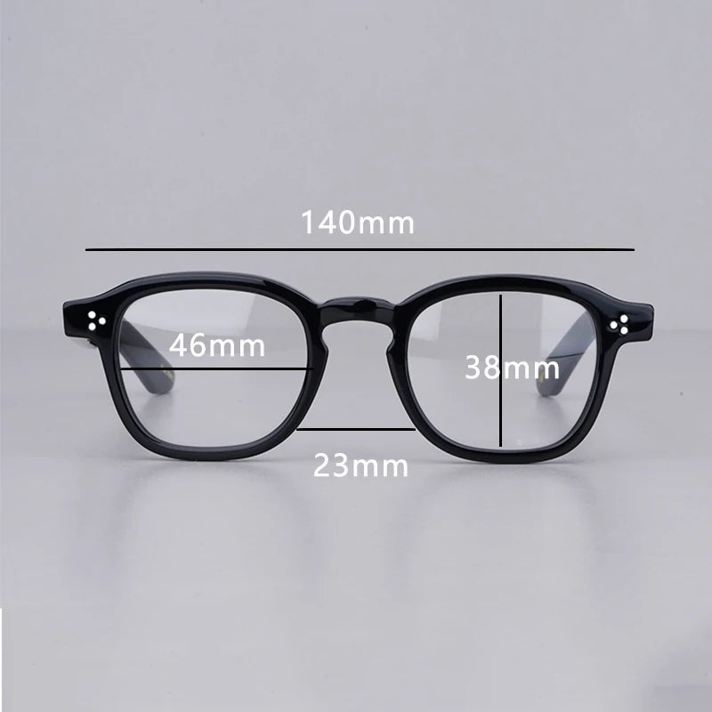 Vintage Acetate Eyeglasses for Woman Men Prescription Optical Eye Glasses for Computer Myopia Momza Clear Glasses Women