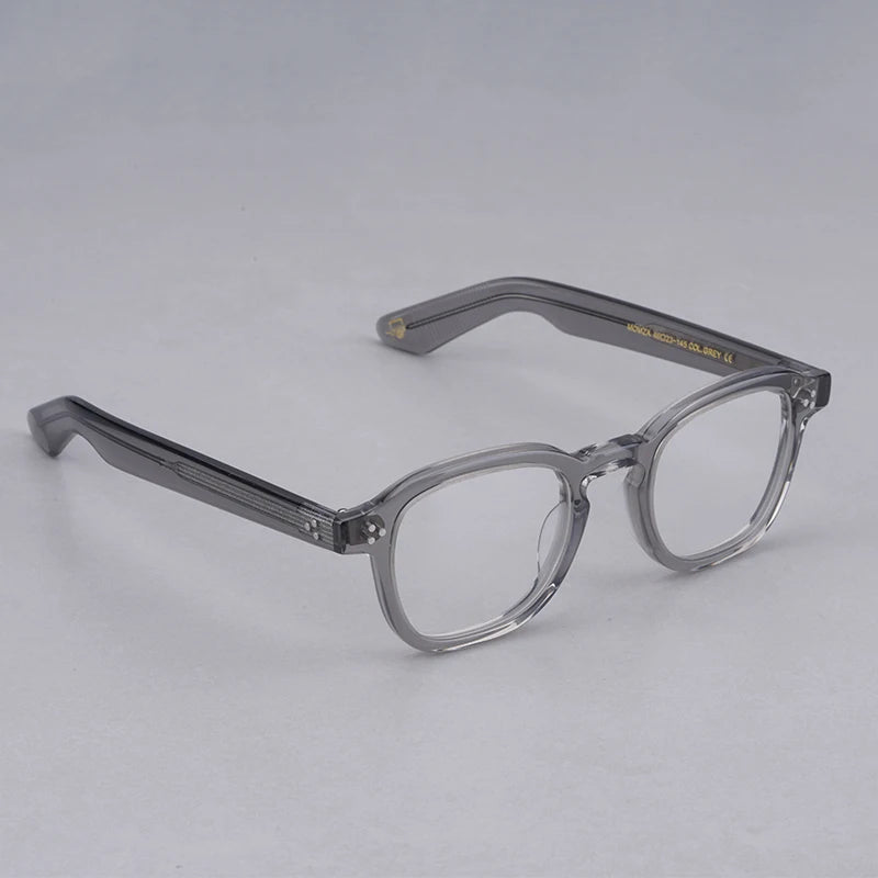 Vintage Acetate Eyeglasses for Woman Men Prescription Optical Eye Glasses for Computer Myopia Momza Clear Glasses Women