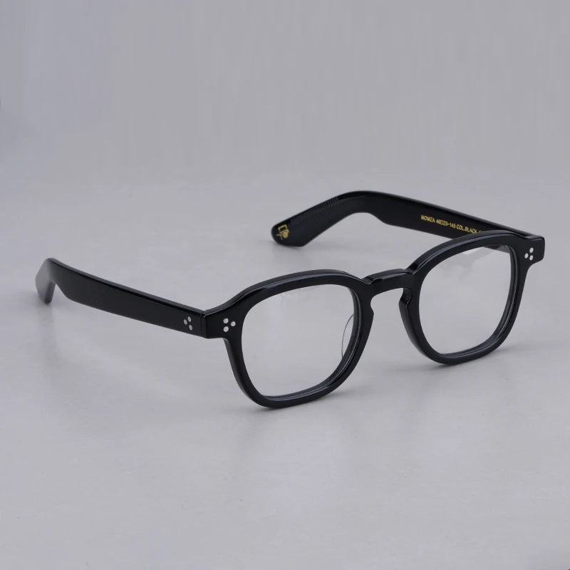 Vintage Acetate Eyeglasses for Woman Men Prescription Optical Eye Glasses for Computer Myopia Momza Clear Glasses Women
