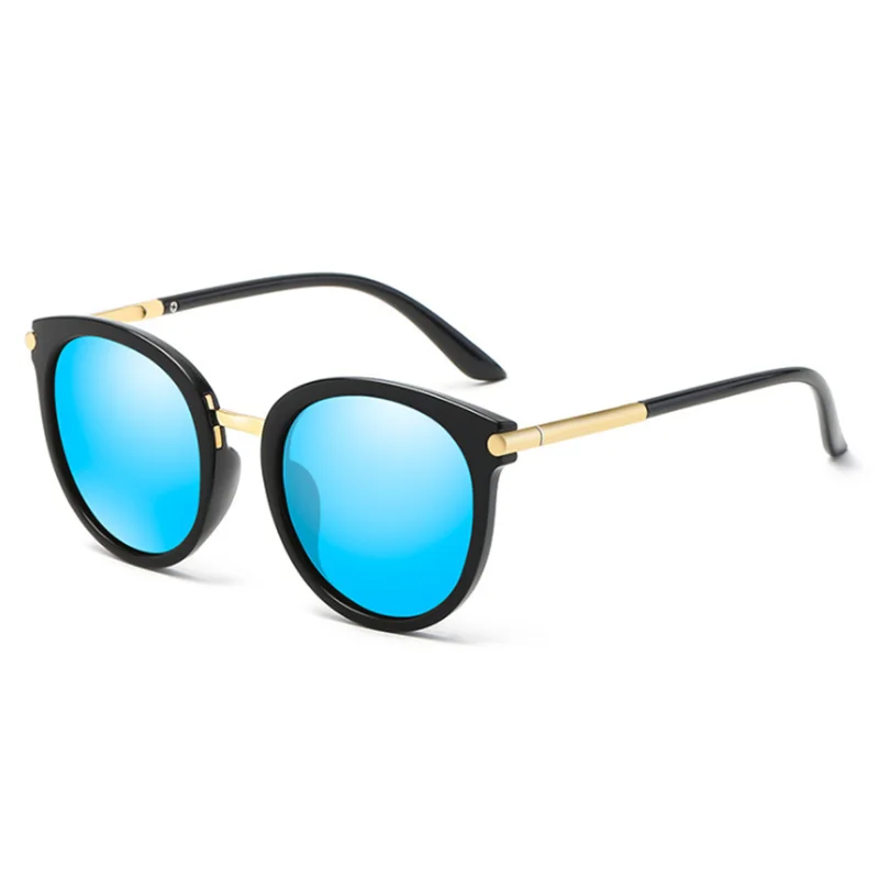 Vintage Minus Lens Polarized Sunglasses Prescription Women Anti-glare Gray Lenses Round Short-sight Goggle 0 -0.5 -0.75 To -6.0