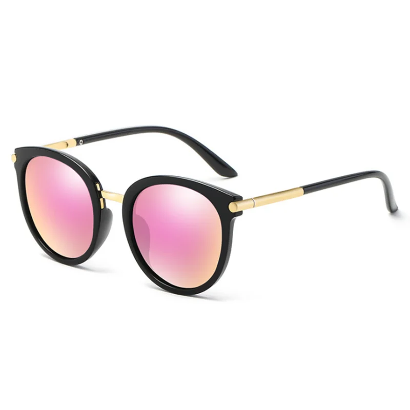 Vintage Minus Lens Polarized Sunglasses Prescription Women Anti-glare Gray Lenses Round Short-sight Goggle 0 -0.5 -0.75 To -6.0