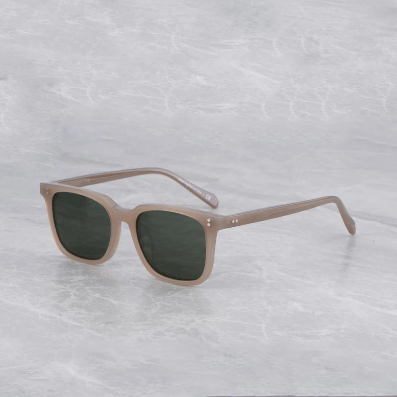Vintage Sunglasses Women 2022 Matte Black Acetate Frame Retro Men Polarized Sunglasses UV Protection Sunglasses for Men