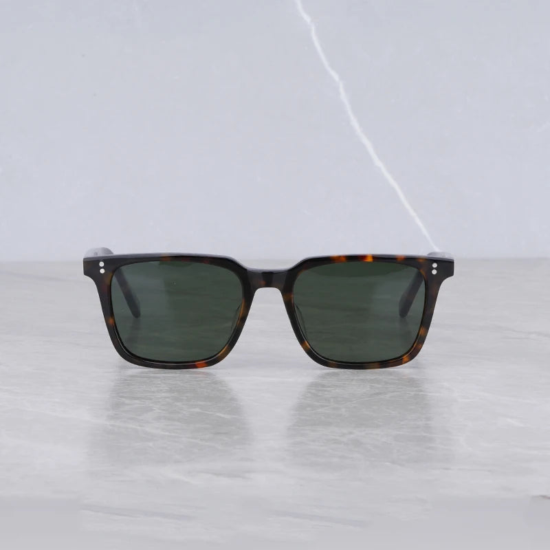 Vintage Sunglasses Women 2022 Matte Black Acetate Frame Retro Men Polarized Sunglasses UV Protection Sunglasses for Men