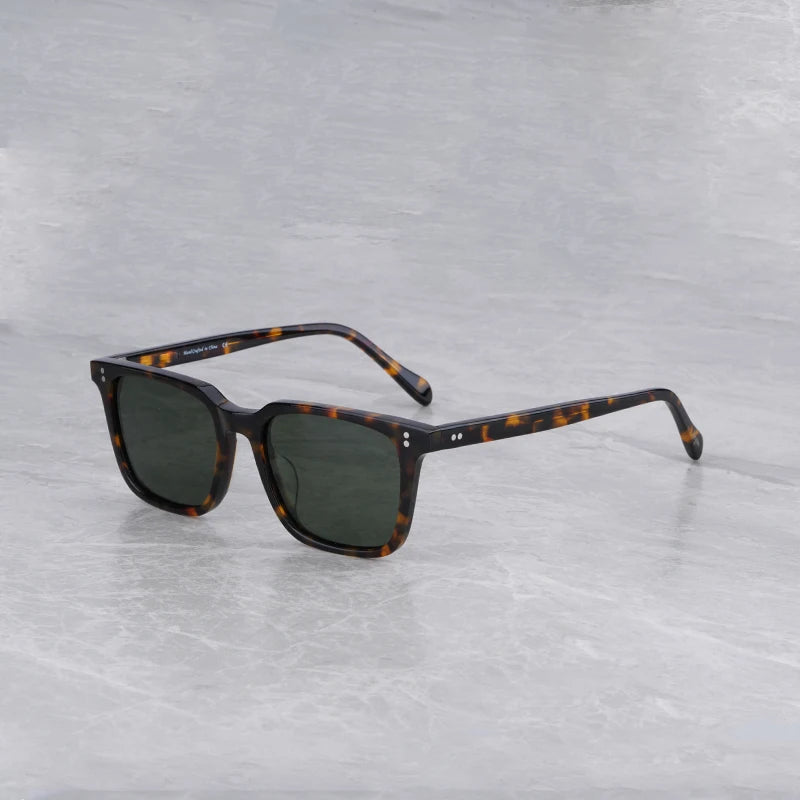 Vintage Sunglasses Women 2022 Matte Black Acetate Frame Retro Men Polarized Sunglasses UV Protection Sunglasses for Men