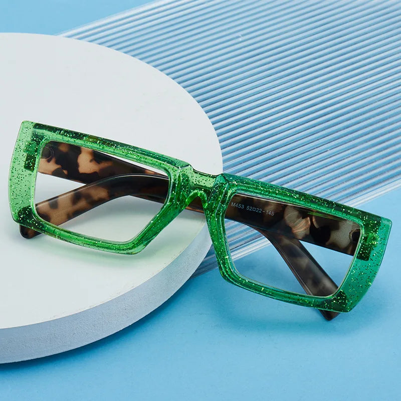 Wholesale of Euro US Flat Lenses for Men and Women Retro Trendy Anti Blue Light Square Glasses Frames Shauna Eyeglasses