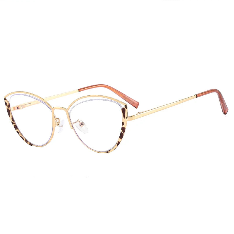 XJiea Luxury Brand Designer Eyeglasses Frames Women Anti-Blue Light Lenses High Quality Myopia Hyperopia Glasses