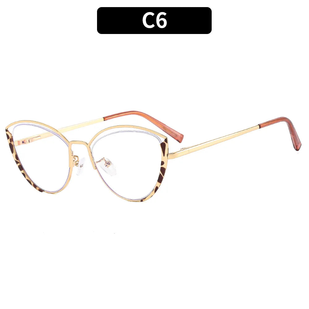 XJiea Luxury Brand Designer Eyeglasses Frames Women Anti-Blue Light Lenses High Quality Myopia Hyperopia Glasses