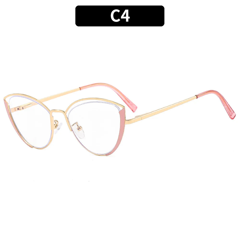 XJiea Luxury Brand Designer Eyeglasses Frames Women Anti-Blue Light Lenses High Quality Myopia Hyperopia Glasses