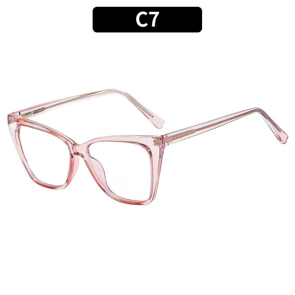 XJiea Luxury Brand Myopia Women Glasses Frame Designer Stitching Color Optical Eyewear Anti-blue Light Lenses Eyeglasses