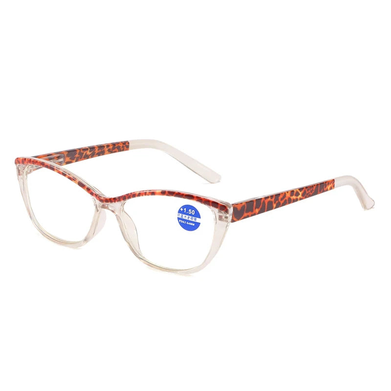 seemfly Cat Eye Presbyopic Spectacle Anti Blue Ray Reading Glasses Women Ultralight Prescription PC lenses Eyewear +1.0 to +3.5
