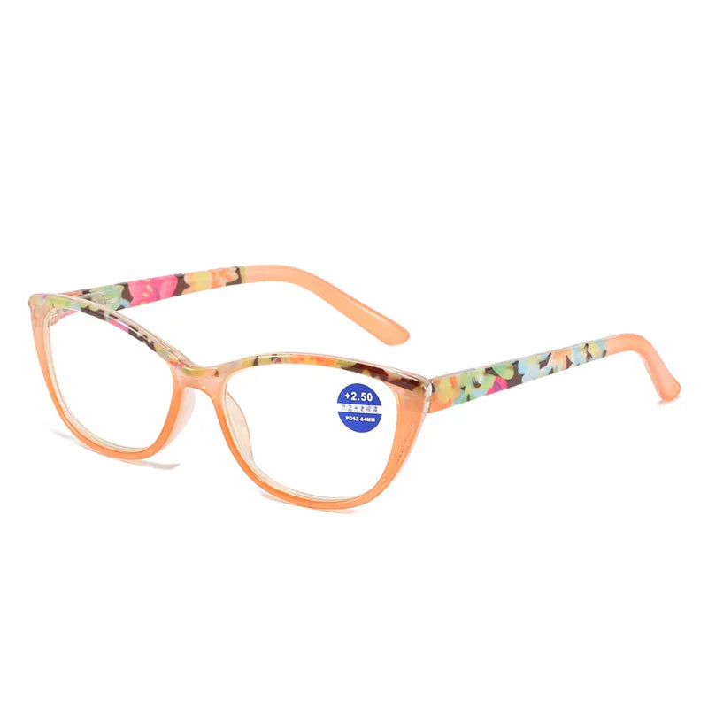 seemfly Cat Eye Presbyopic Spectacle Anti Blue Ray Reading Glasses Women Ultralight Prescription PC lenses Eyewear +1.0 to +3.5