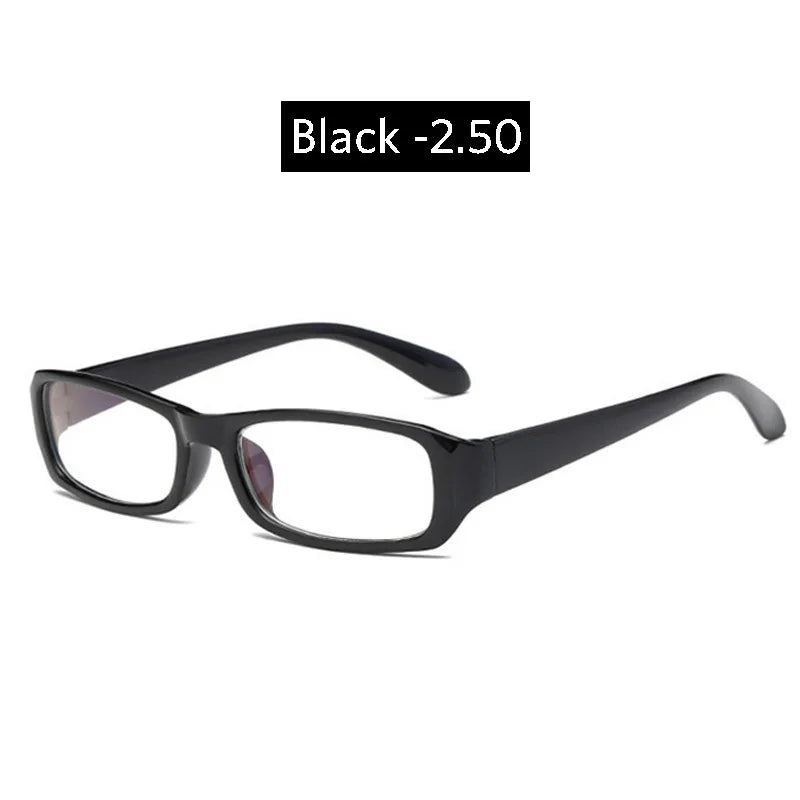 seemfly Pink Vintage Myopic Glasses Women Men Myopia Eyeglasses Black Frame Anti Blue-ray Ultra Light Short Sight Lenses Eyewear